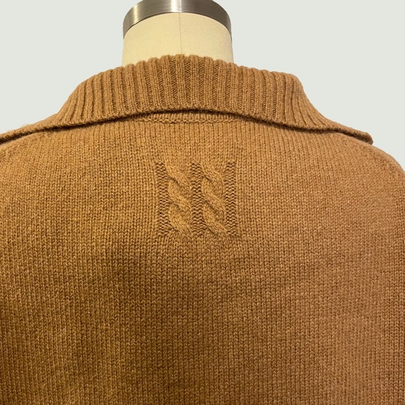 Nili Lotan - Gloria Sweater - Cognac Lace Up Sweater - NWT - Picture 5 of 9
